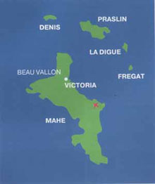 Сейшельские острова. Карта